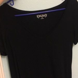 Basic plane black v neck from khol’s